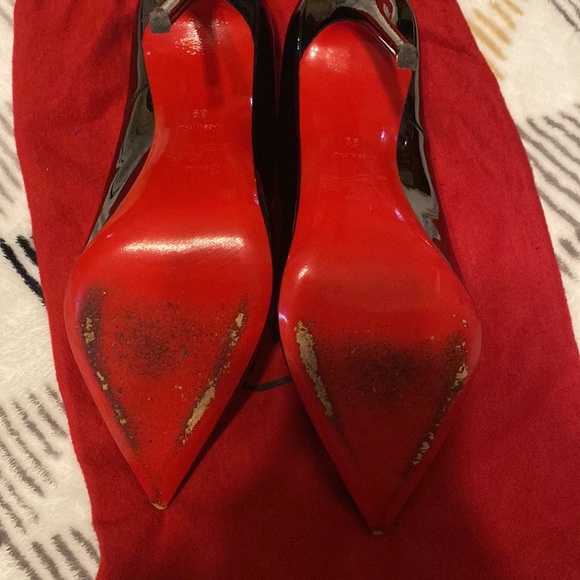 Christian Louboutin- So Kate Patent Pointed-Toe Red Sole Pump size 39 - Picture 2 of 7